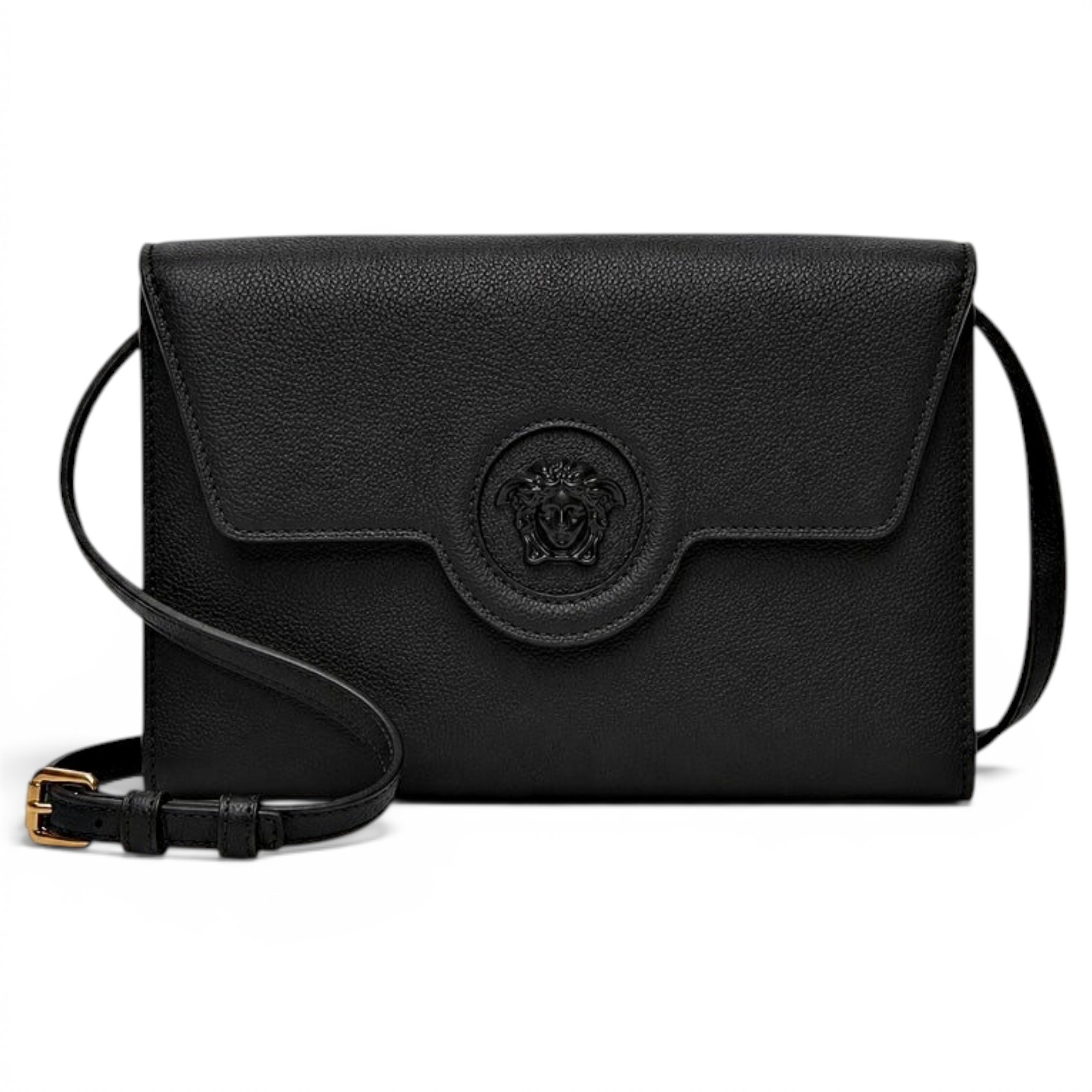 Versace La Medusa leather crossbody bag