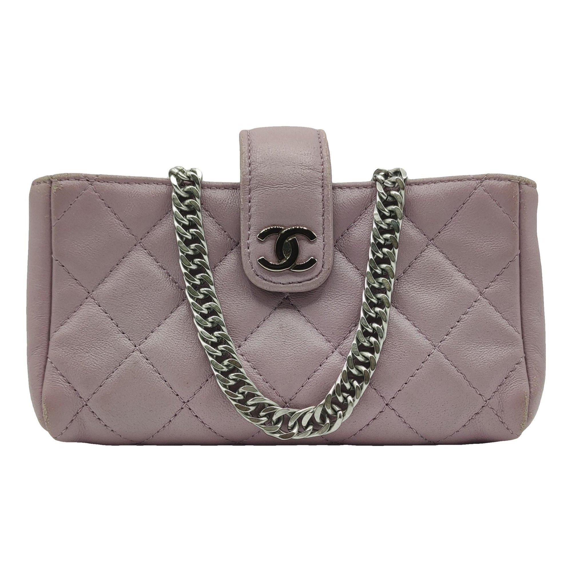 Wallet On Chain leather crossbody bag