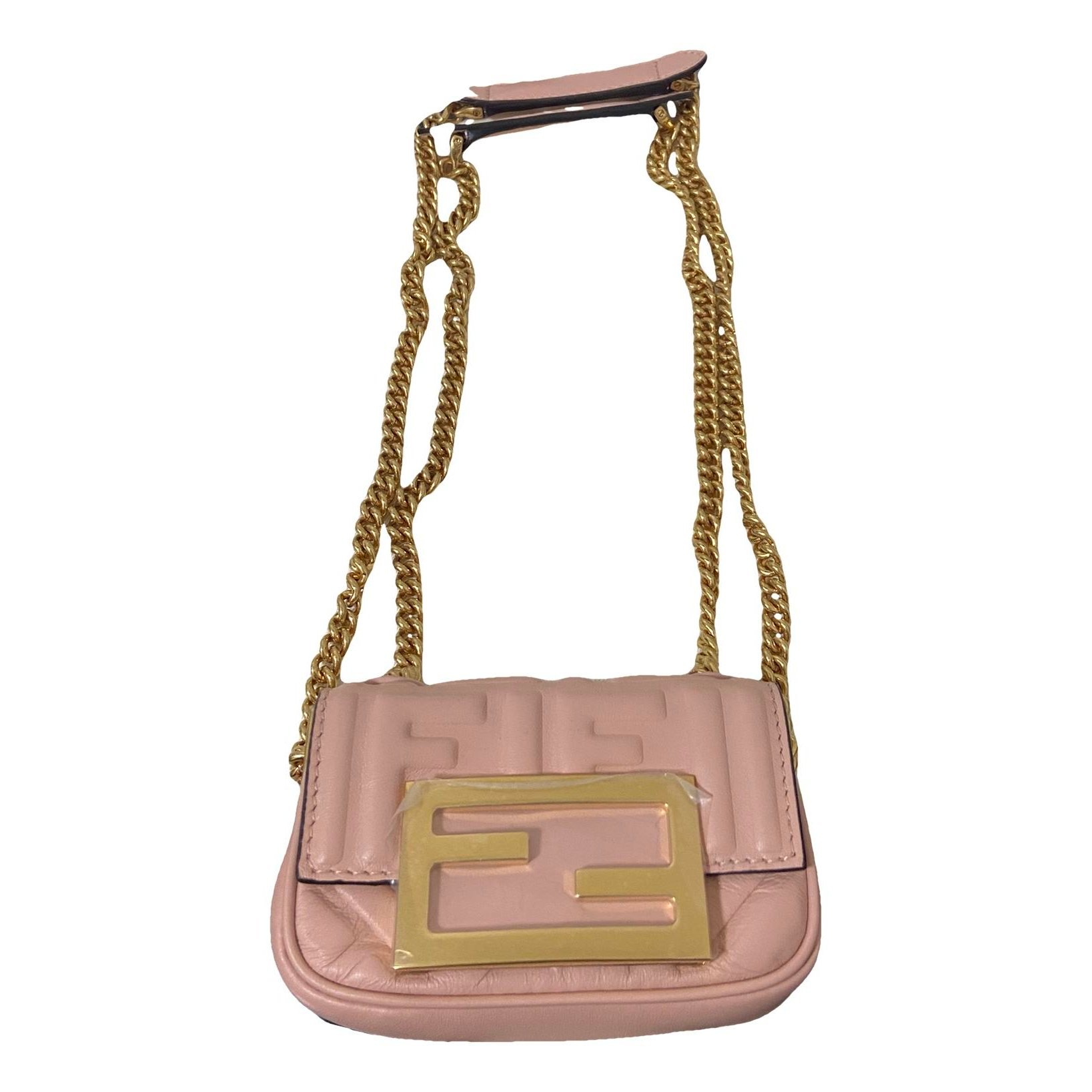 Baguette Chain Midi leather crossbody bag