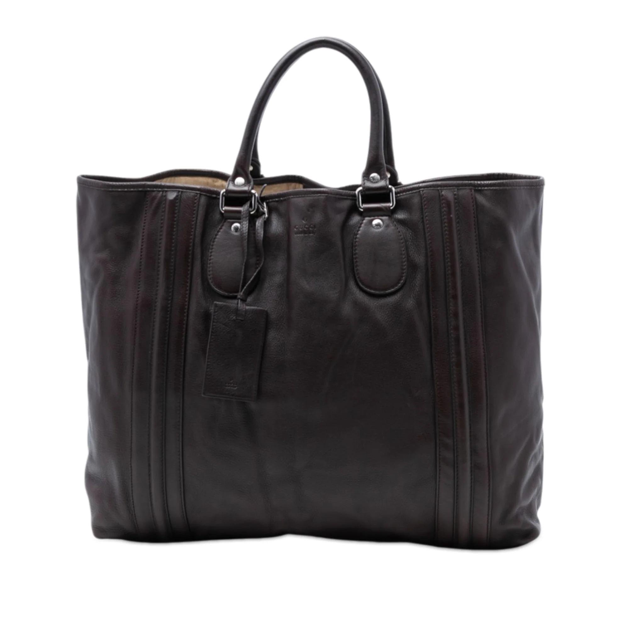 Bestiary tote leather handbag
