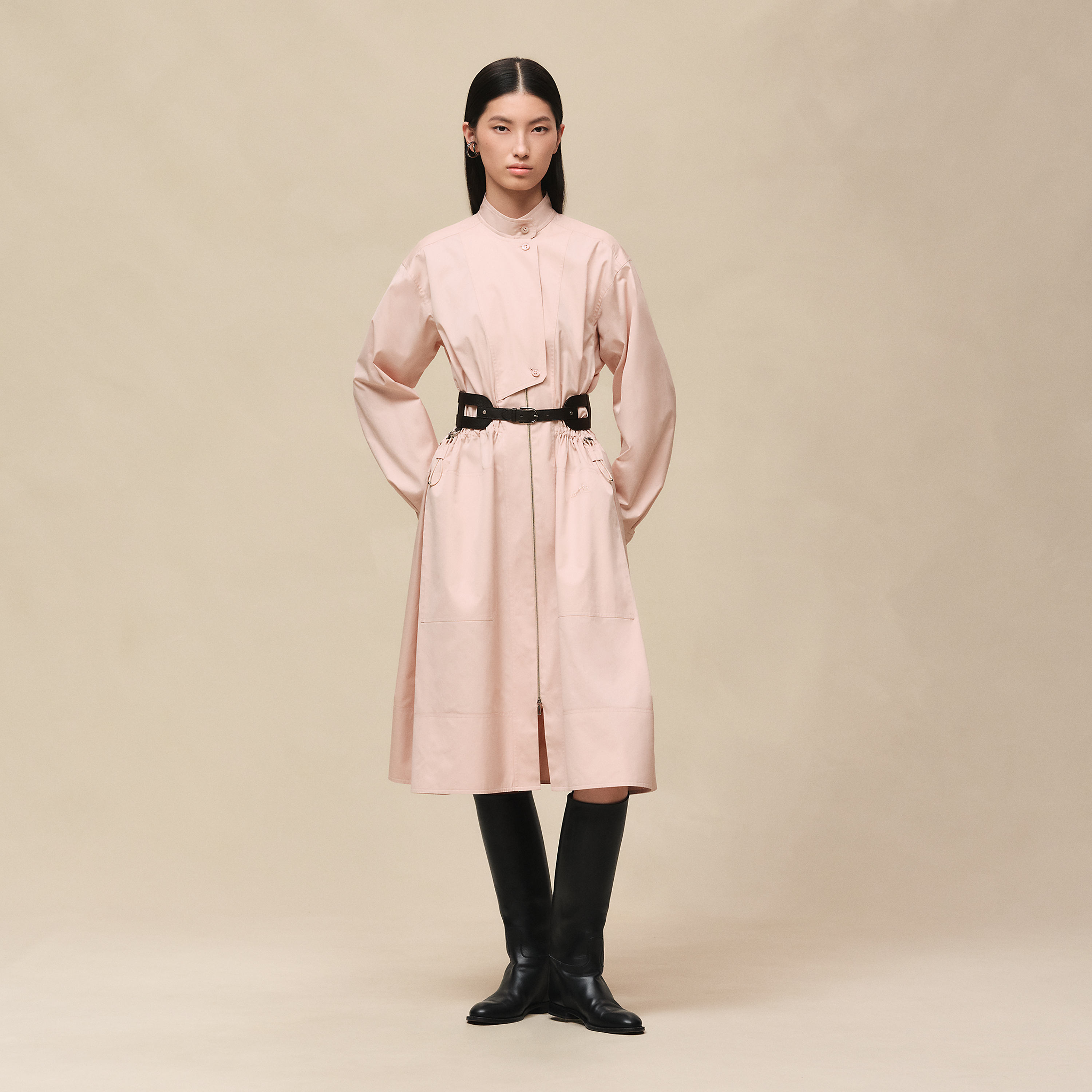 Drawstring dress