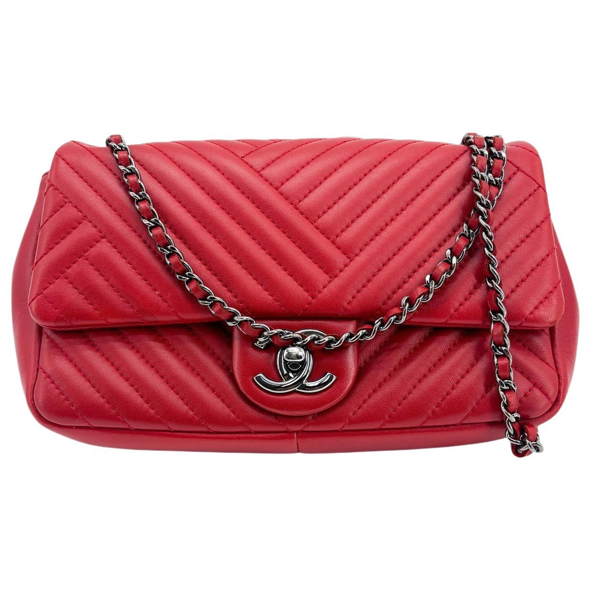 Trendy CC Flap leather handbag