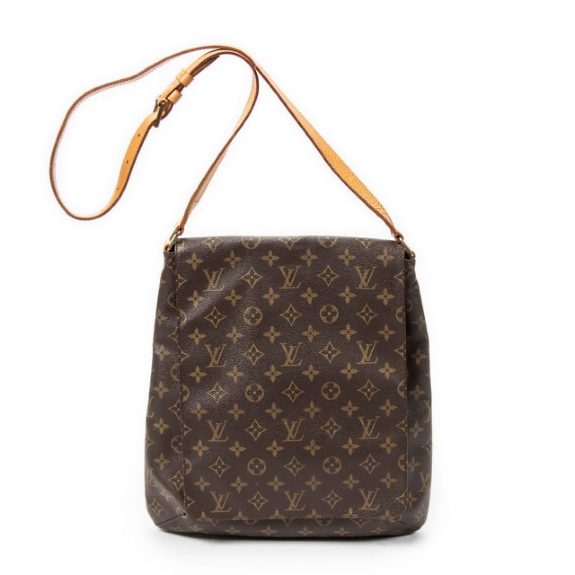 Musette leather crossbody bag
