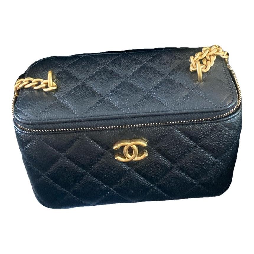 Vanity leather handbag