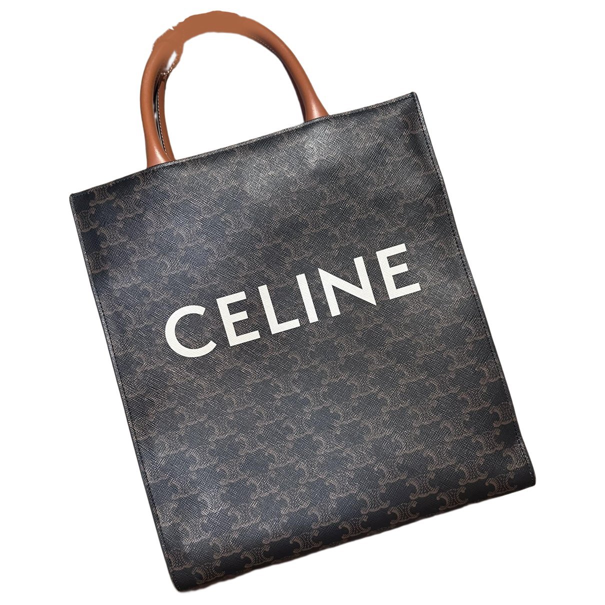 Cabas Vertical leather tote