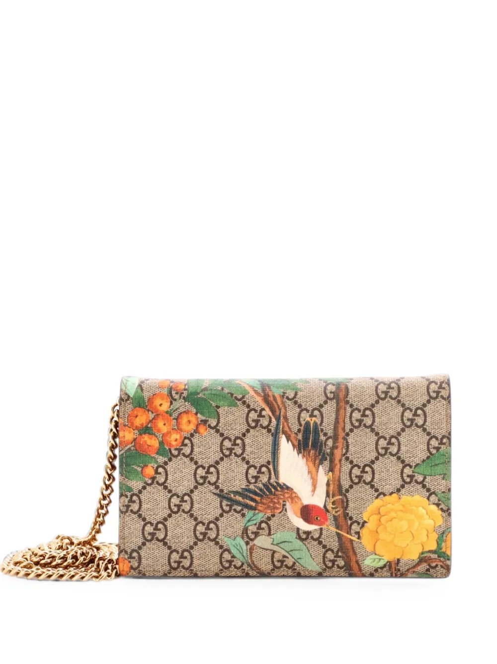 Chain Wallet Tian Print GG Coated Canvas crossbody bag