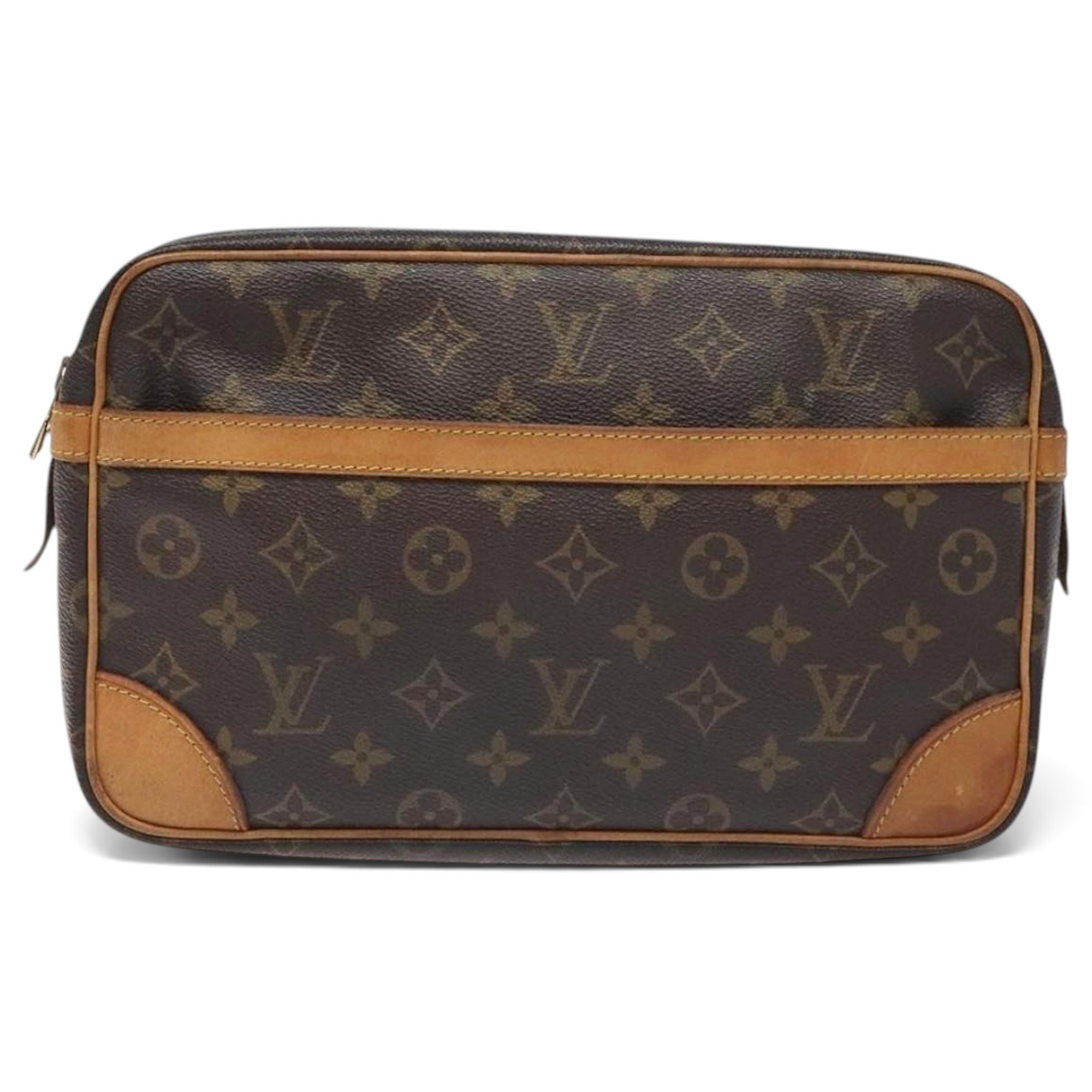 Leather clutch bag