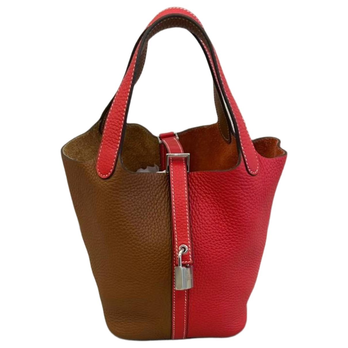Picotin leather tote