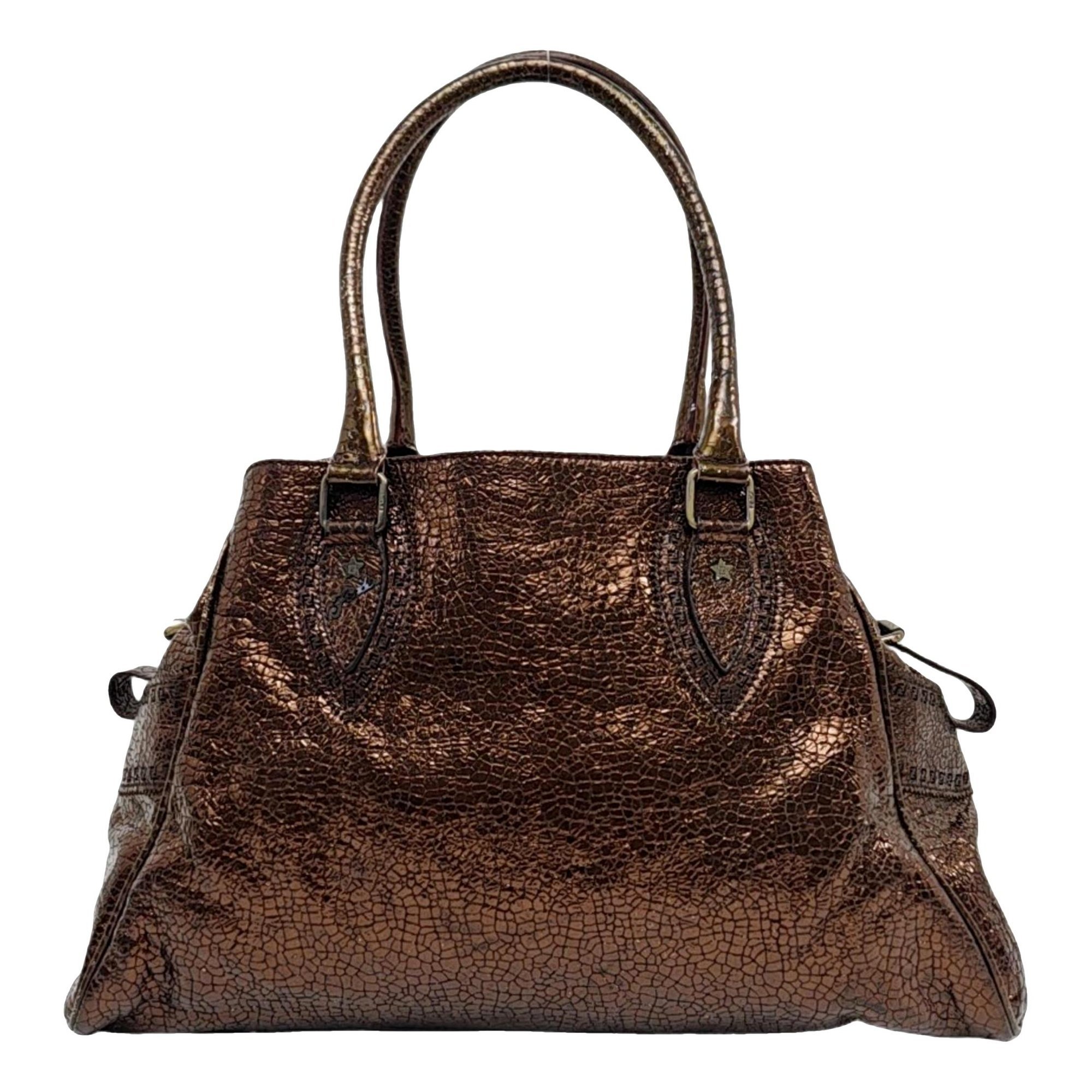 Chameleon leather tote