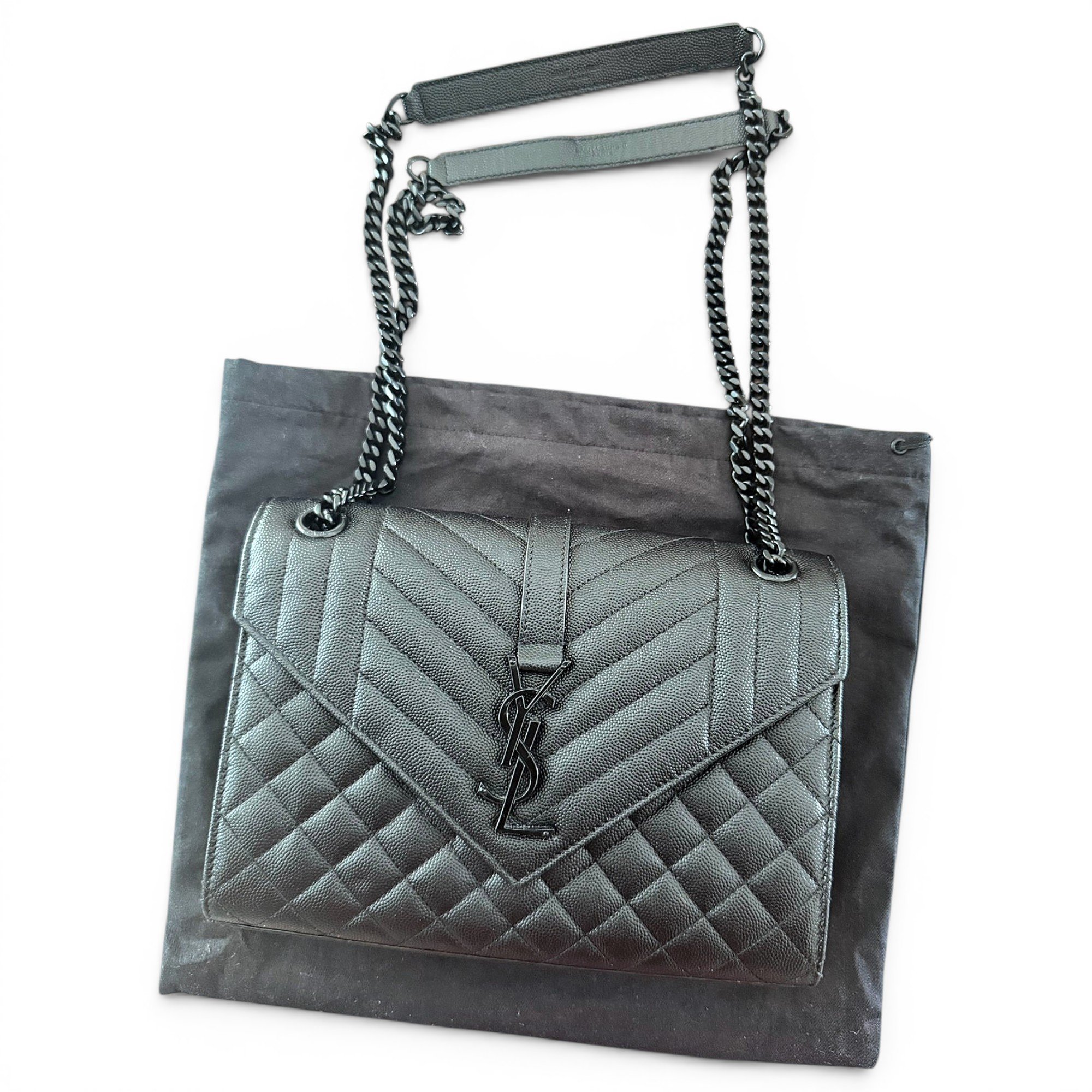 Envelope leather crossbody bag
