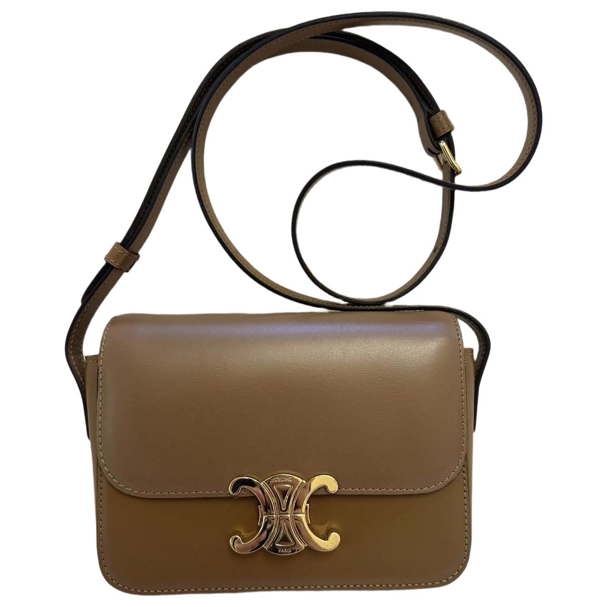 Triomphe leather crossbody bag