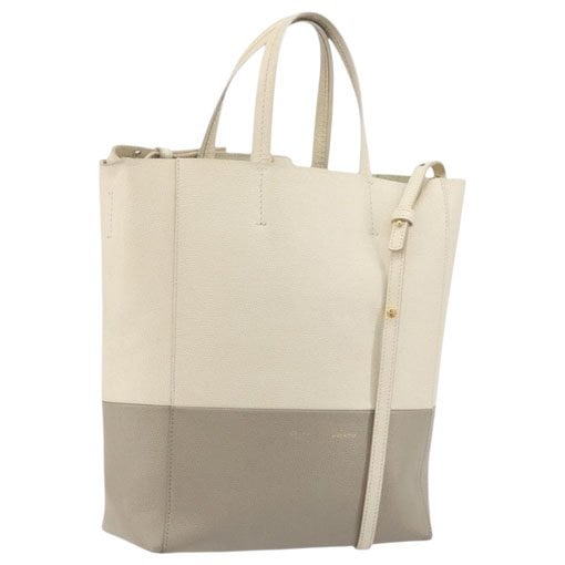 Cabas Vertical leather tote