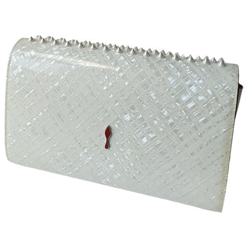 Leather clutch bag