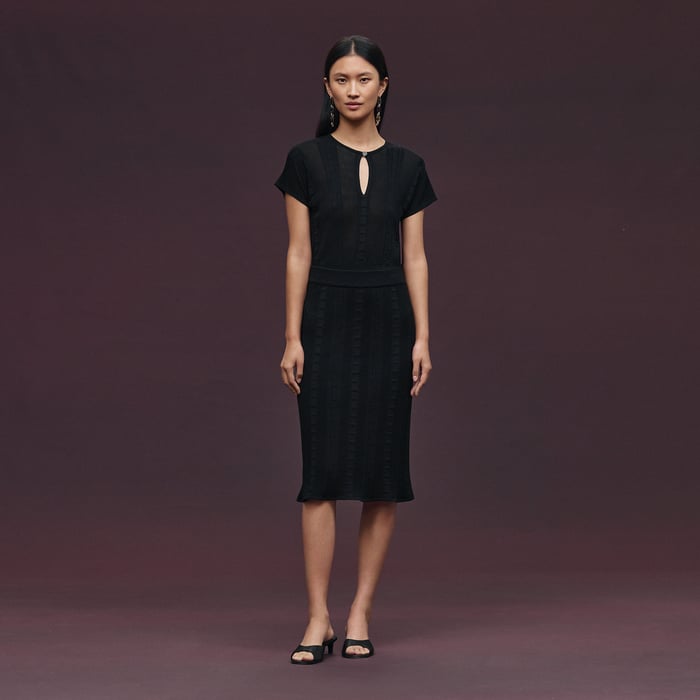 Noir Straight Skirt