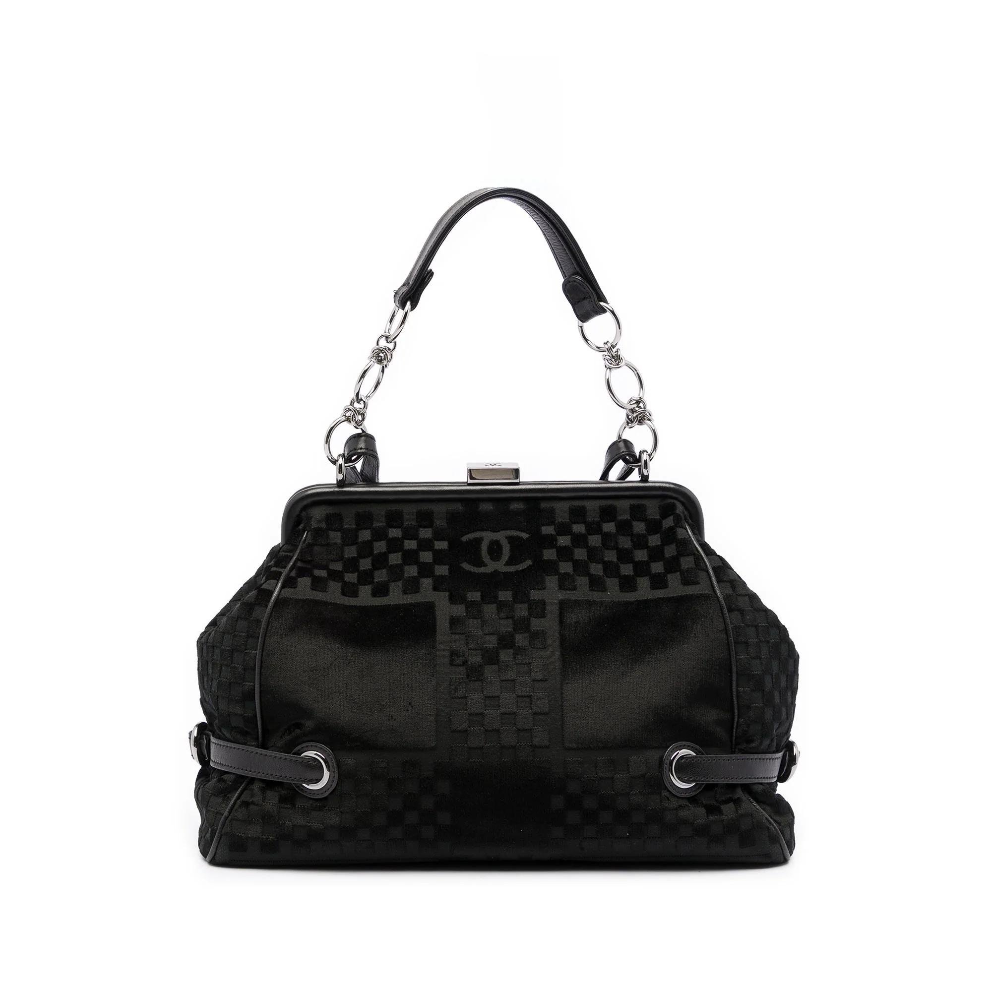 Velvet handbag