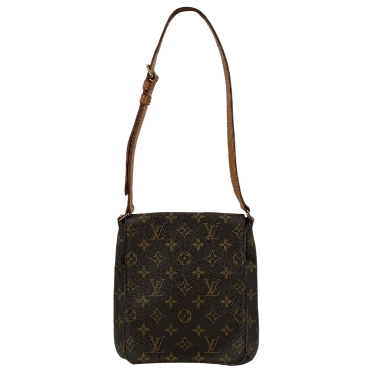 Musette leather handbag