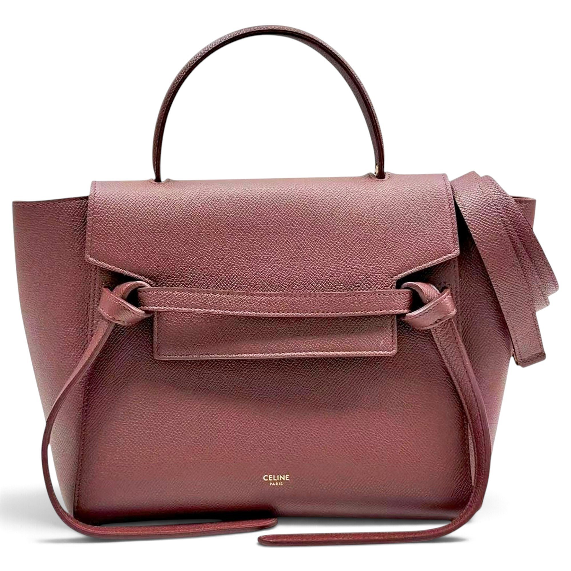 Belt leather handbag