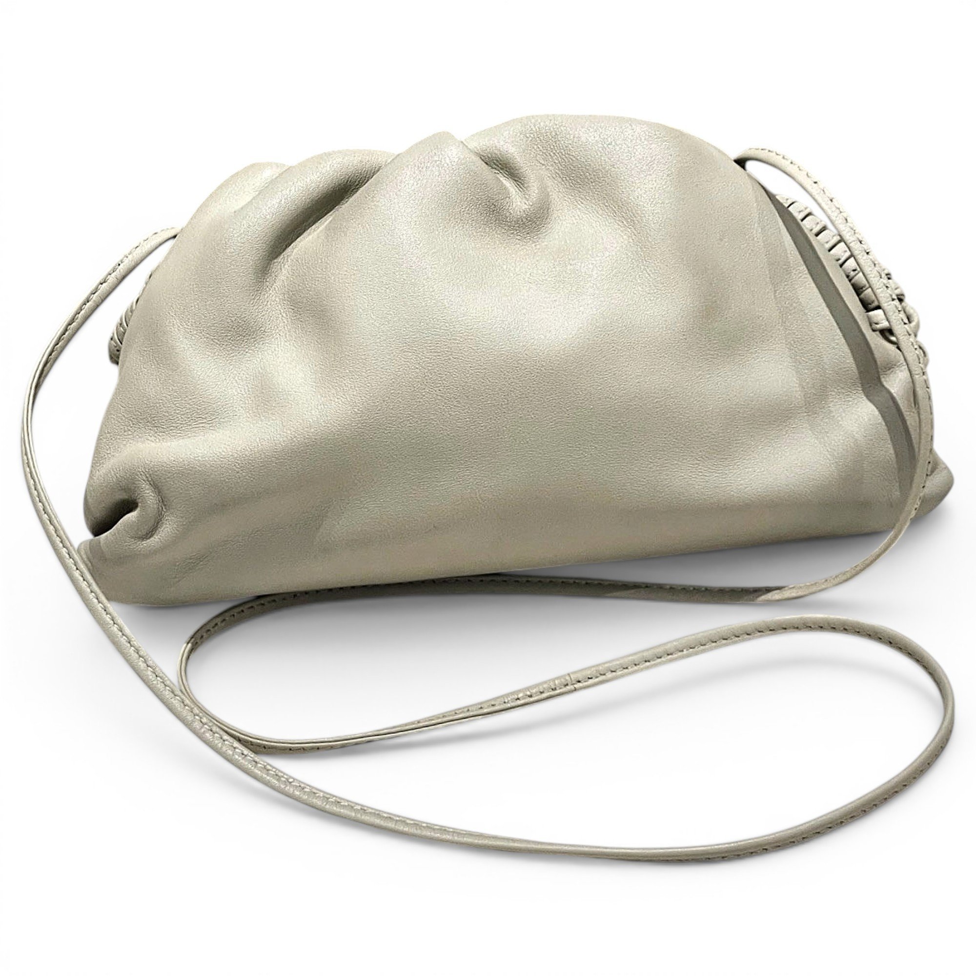 Pouch leather handbag