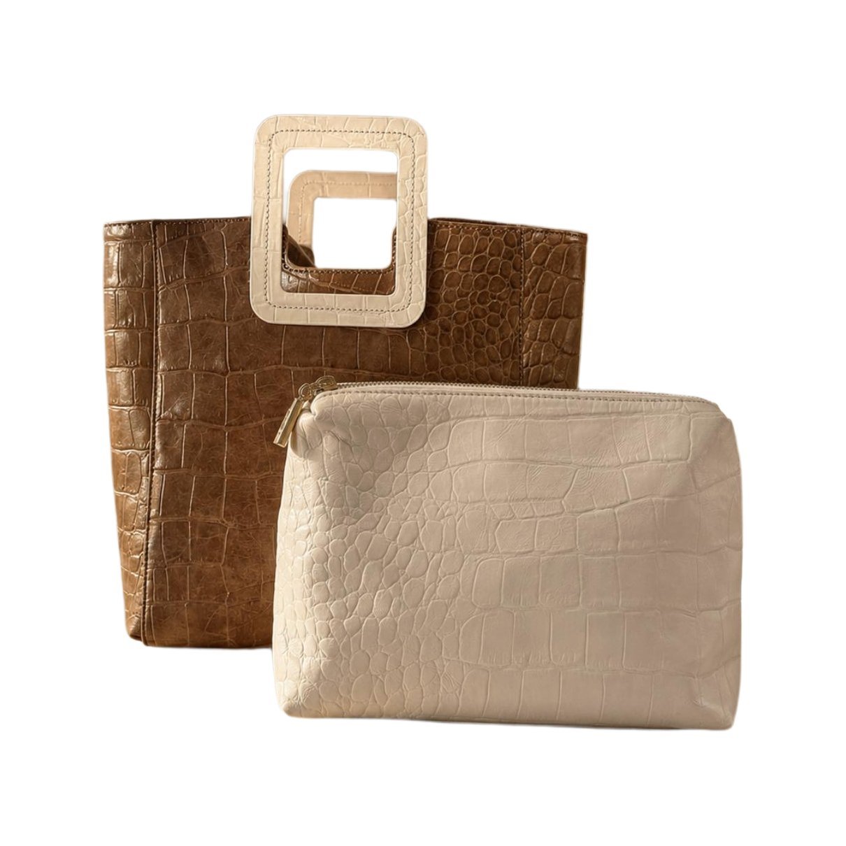 Leather tote