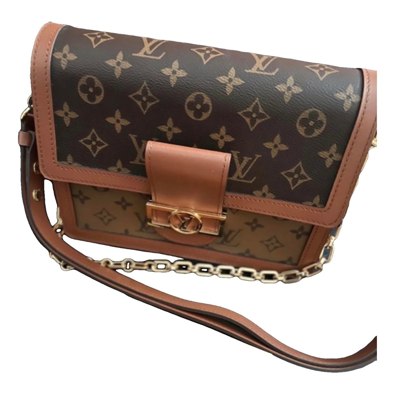 Dauphine leather crossbody bag