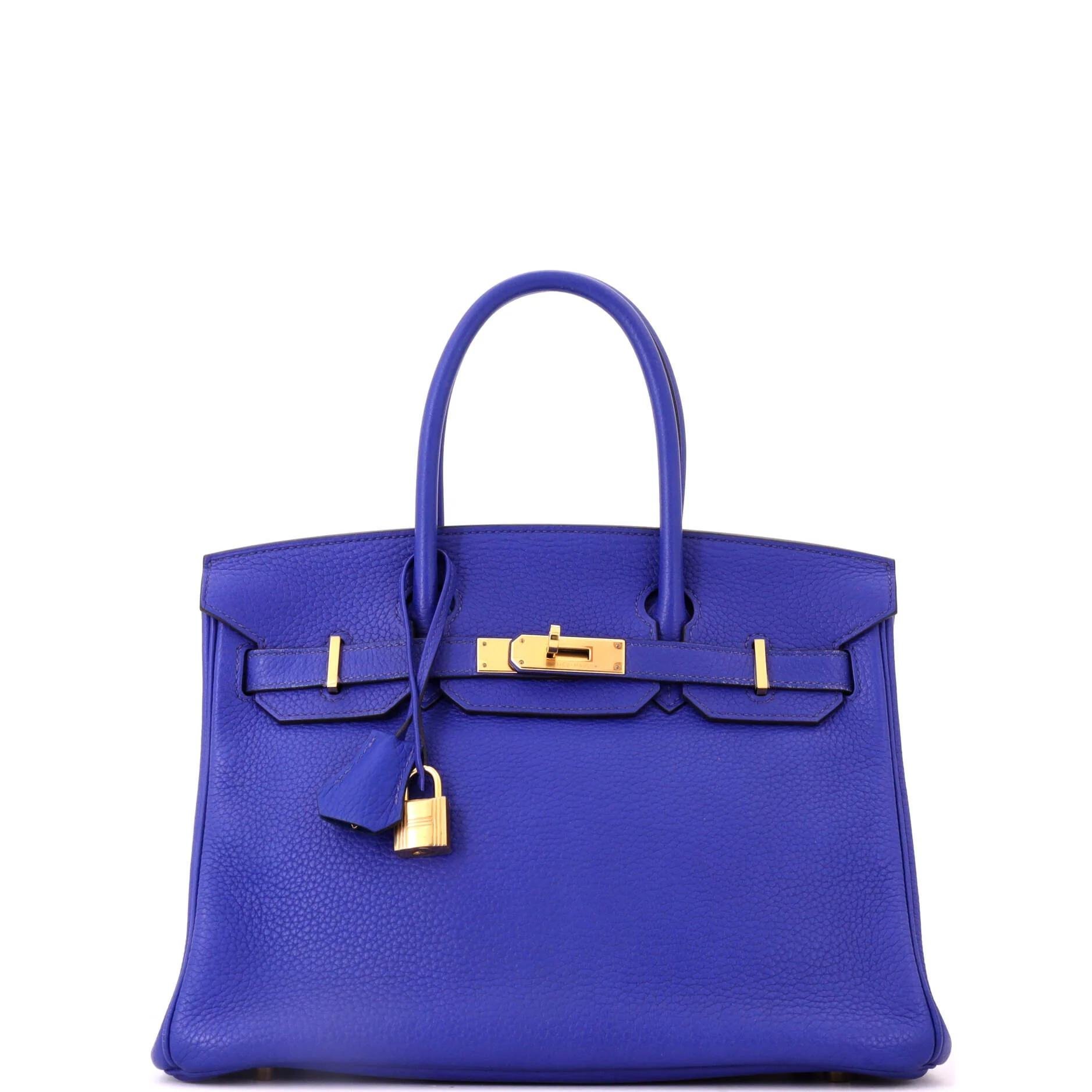 Birkin 30 leather handbag
