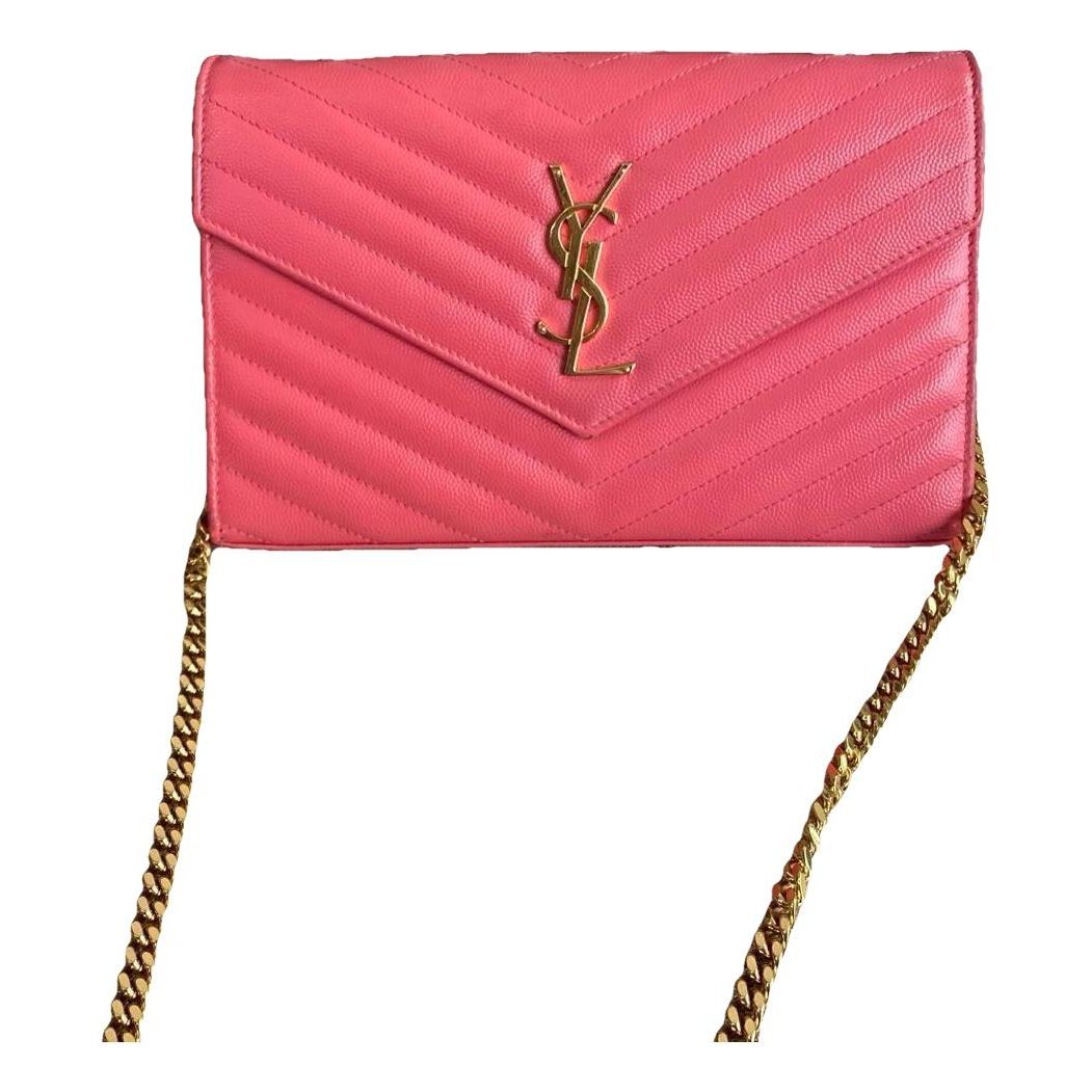 Portefeuille enveloppe leather handbag