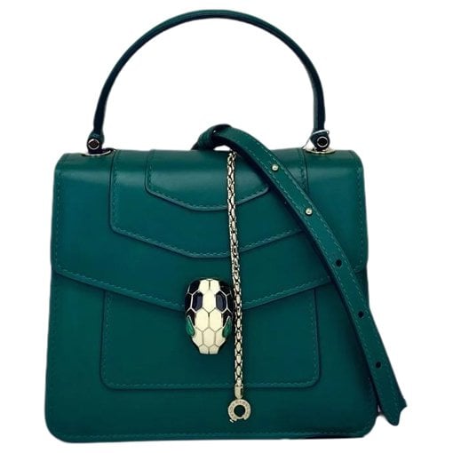 Serpenti leather mini bag