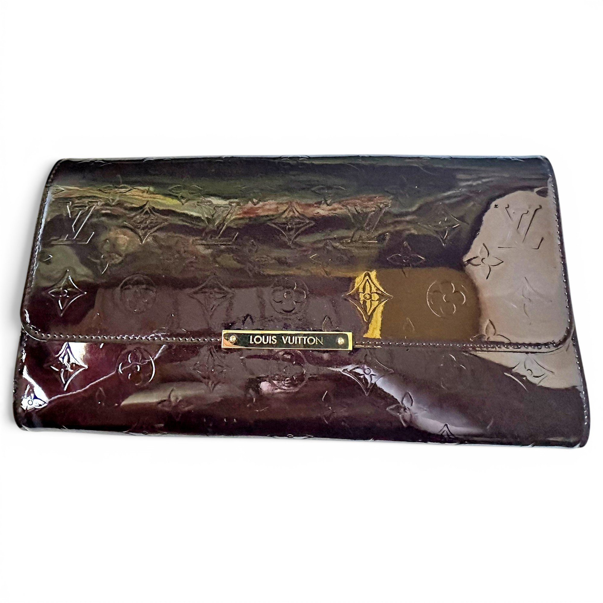 Leather clutch bag