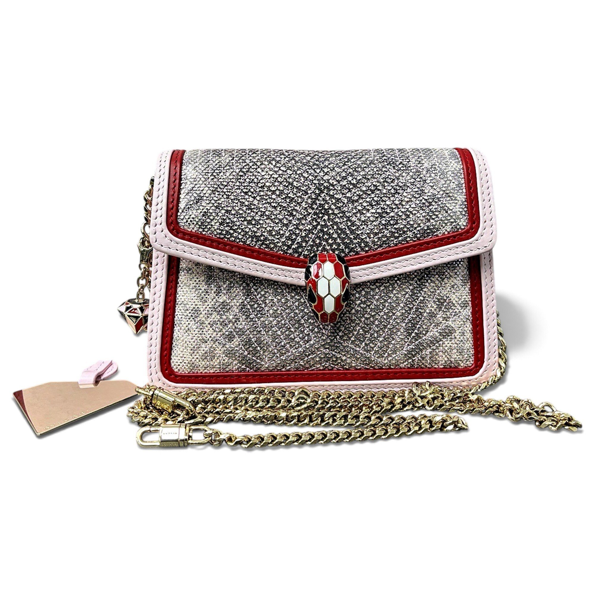 Serpenti leather handbag