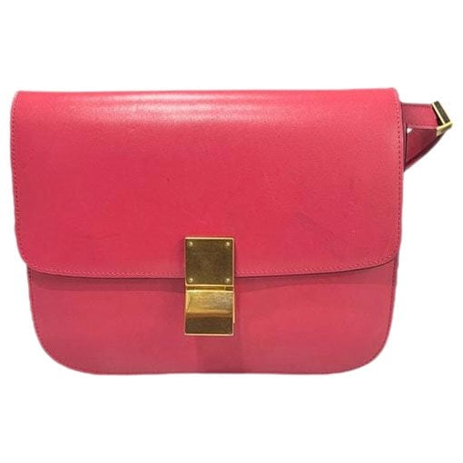 Leather clutch bag