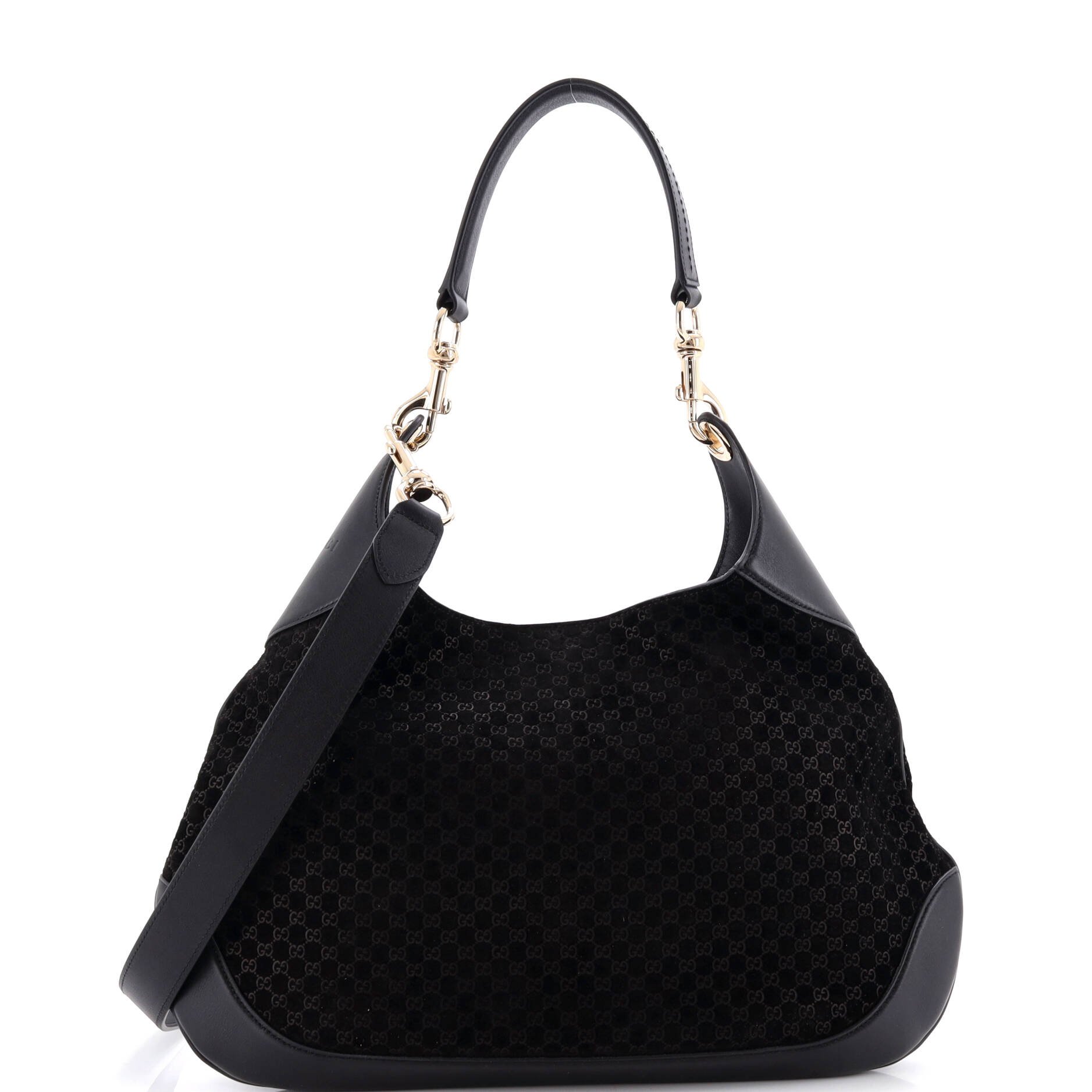 B Shoulder Bag GG Suede Medium