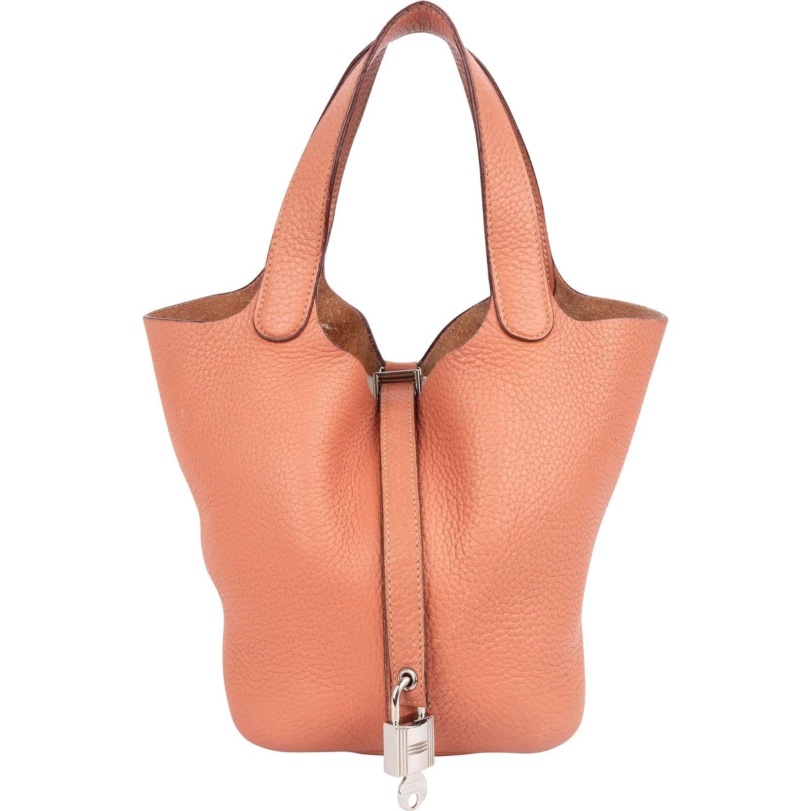 Picotin leather handbag