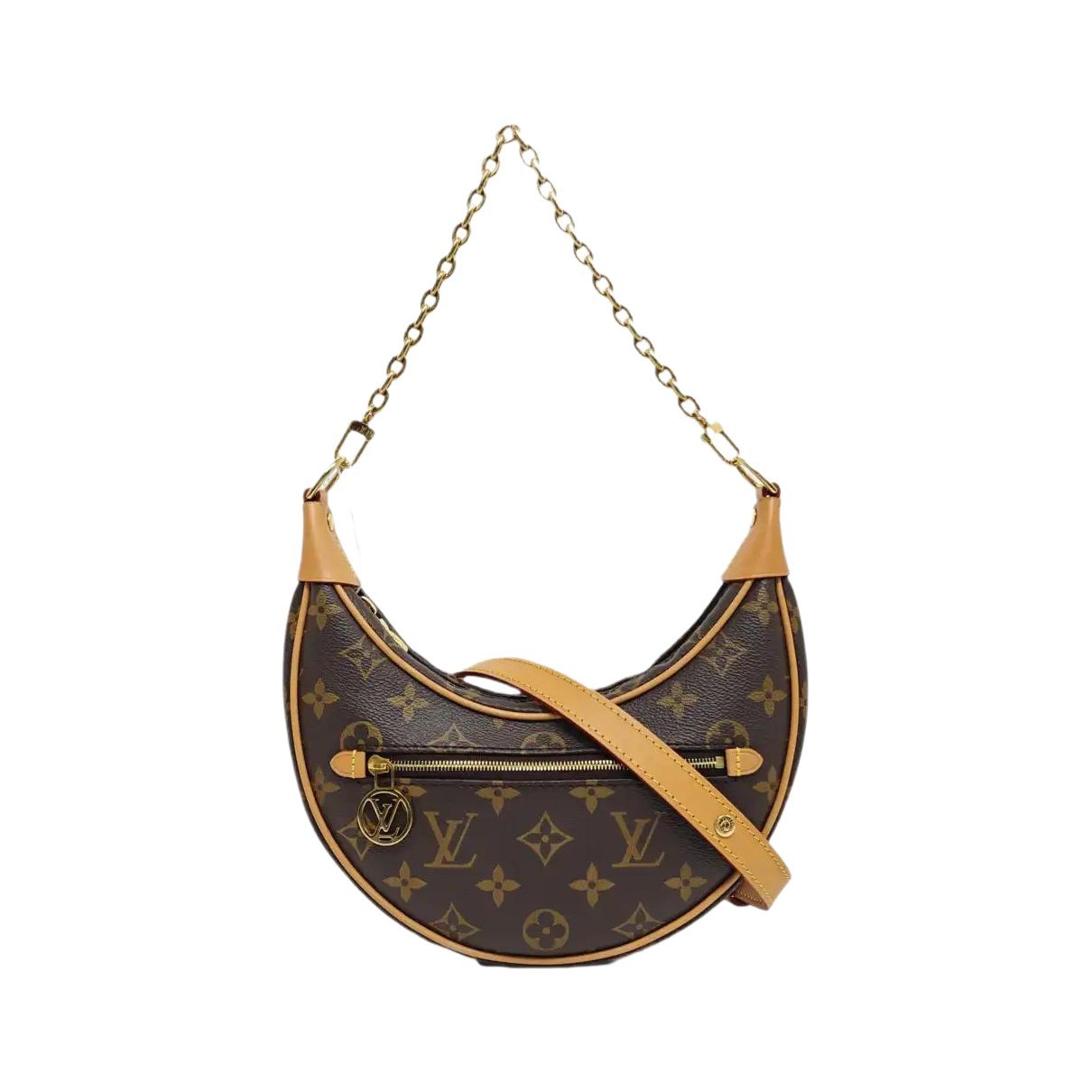 Loop leather crossbody bag