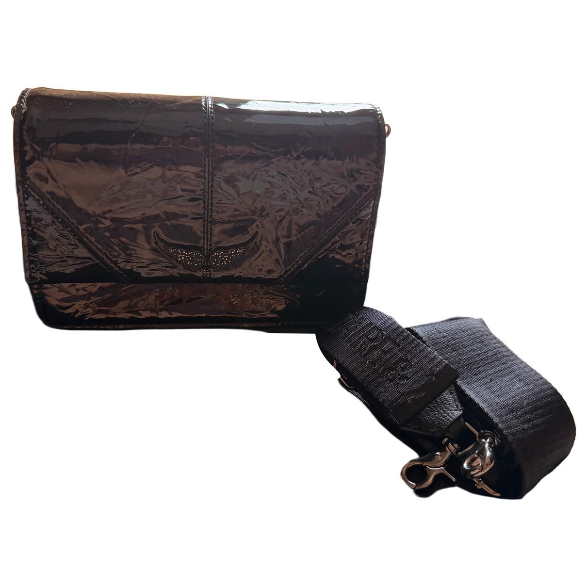 Patent leather crossbody bag