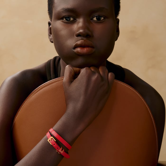 Rouge De Cœur Pop H Double Tour Bracelet