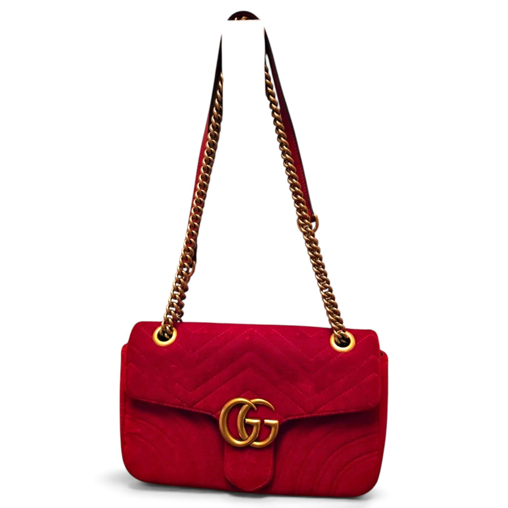 Marmont velvet clutch bag