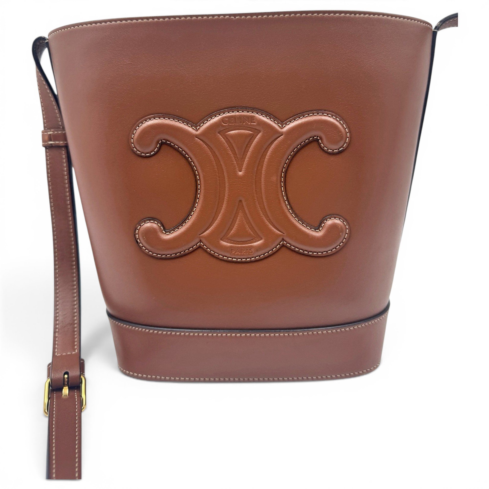 SAC SEAU leather crossbody bag