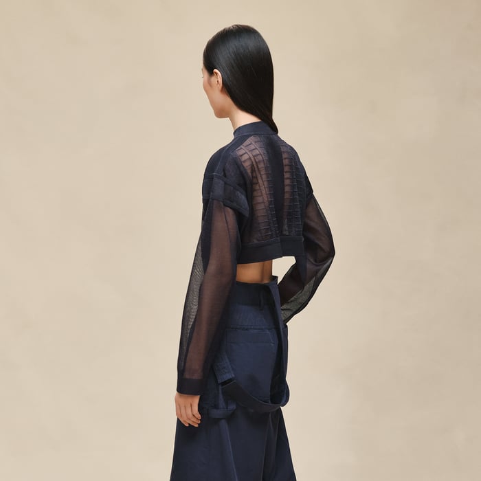 Bleu Noir Long-sleeve Sweater