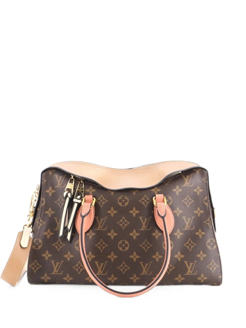 Tuileries Handbag Monogram Canvas with Leather satchel