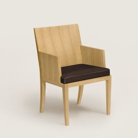 Reeditions J.-M. Frank par Hermès chair with armrests