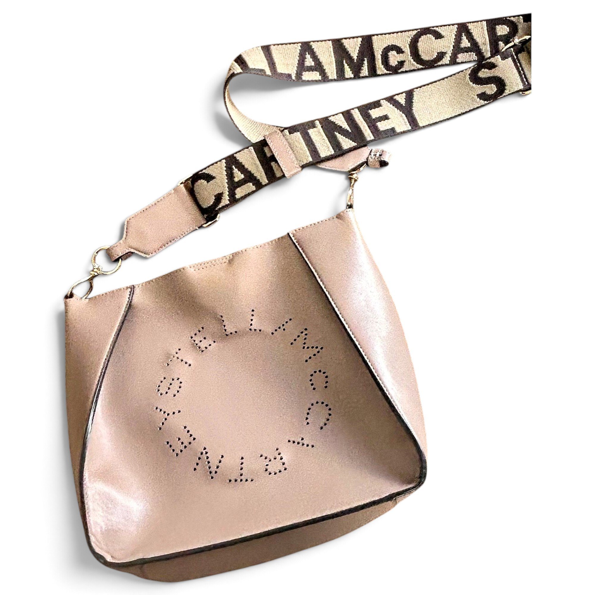 Logo vegan leather crossbody bag