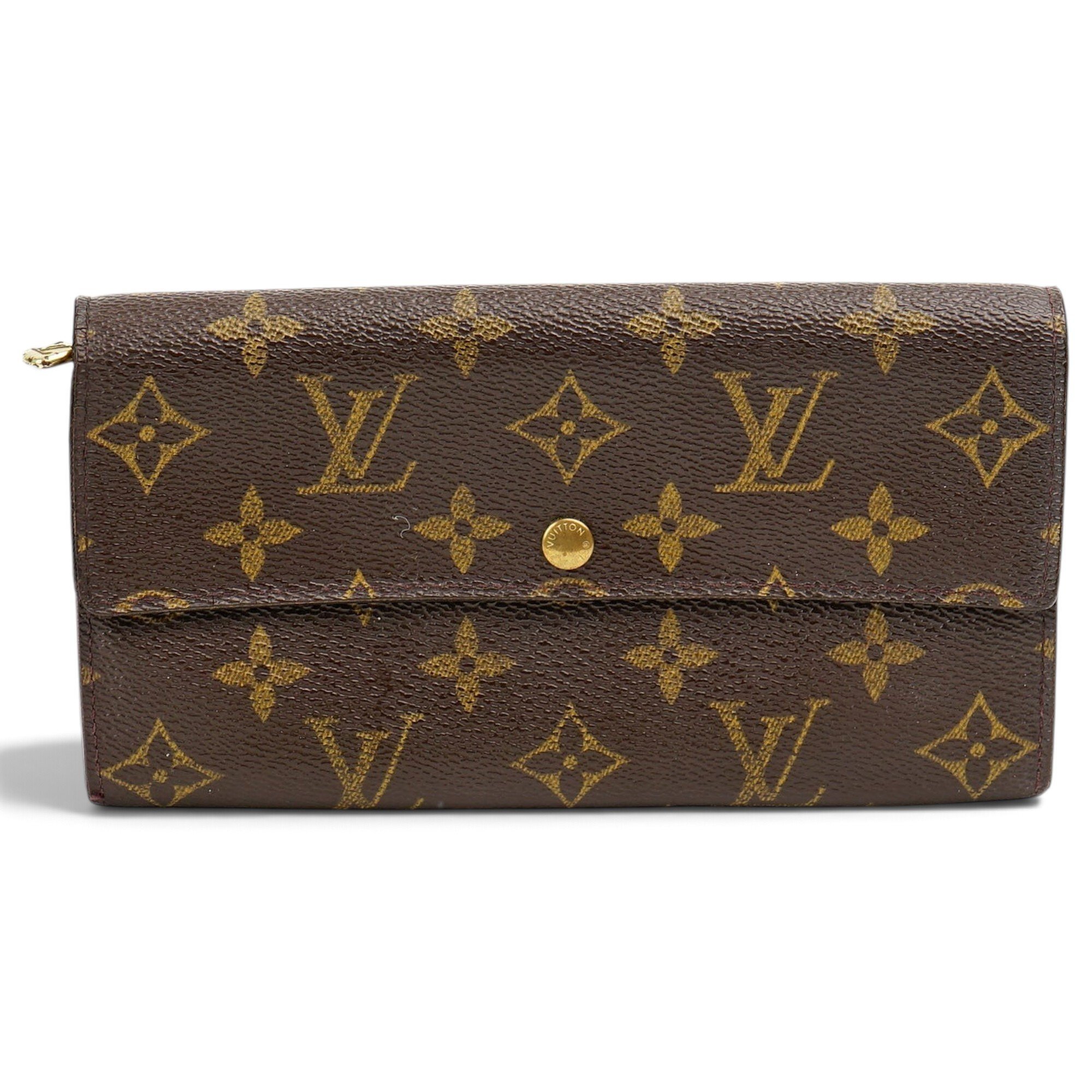 Leather clutch bag