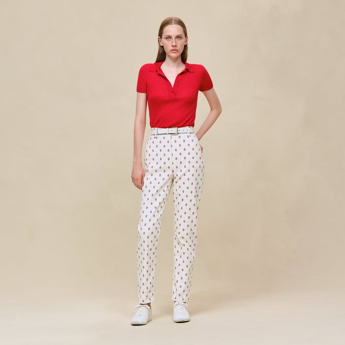 Marron Fauve "Chaine D’ancre" Straight Leg Pants
