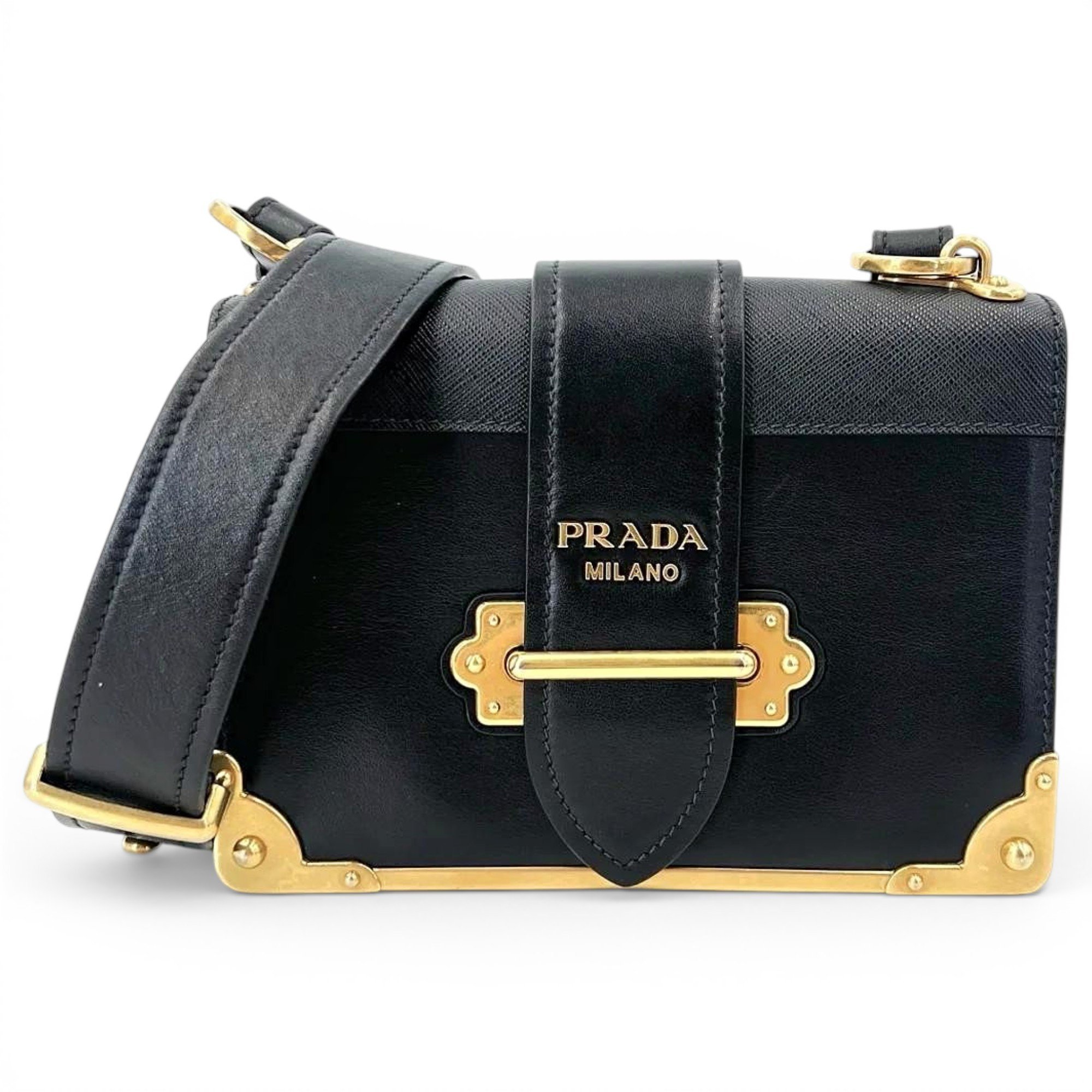 Prada Cahier leather handbag