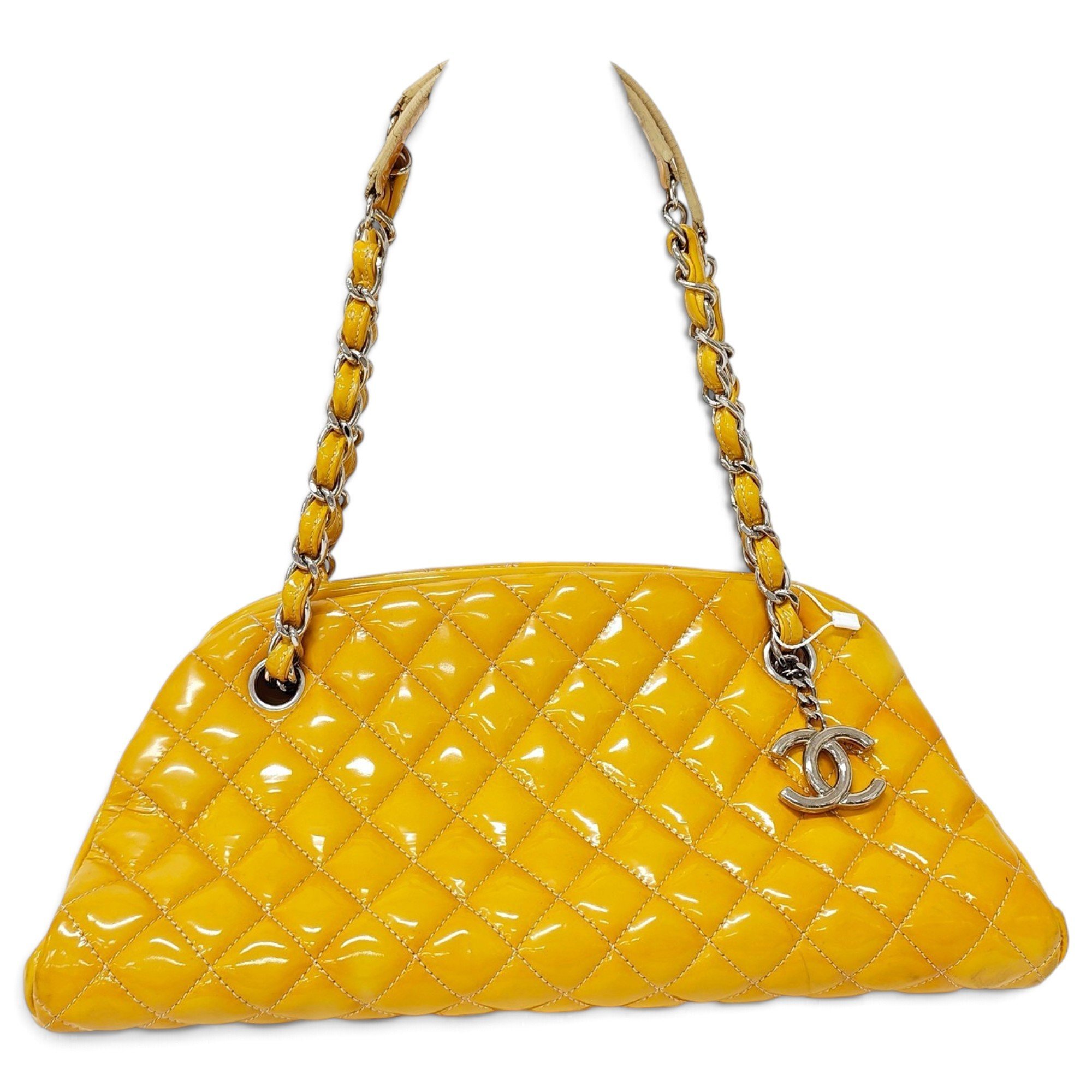 Patent leather handbag