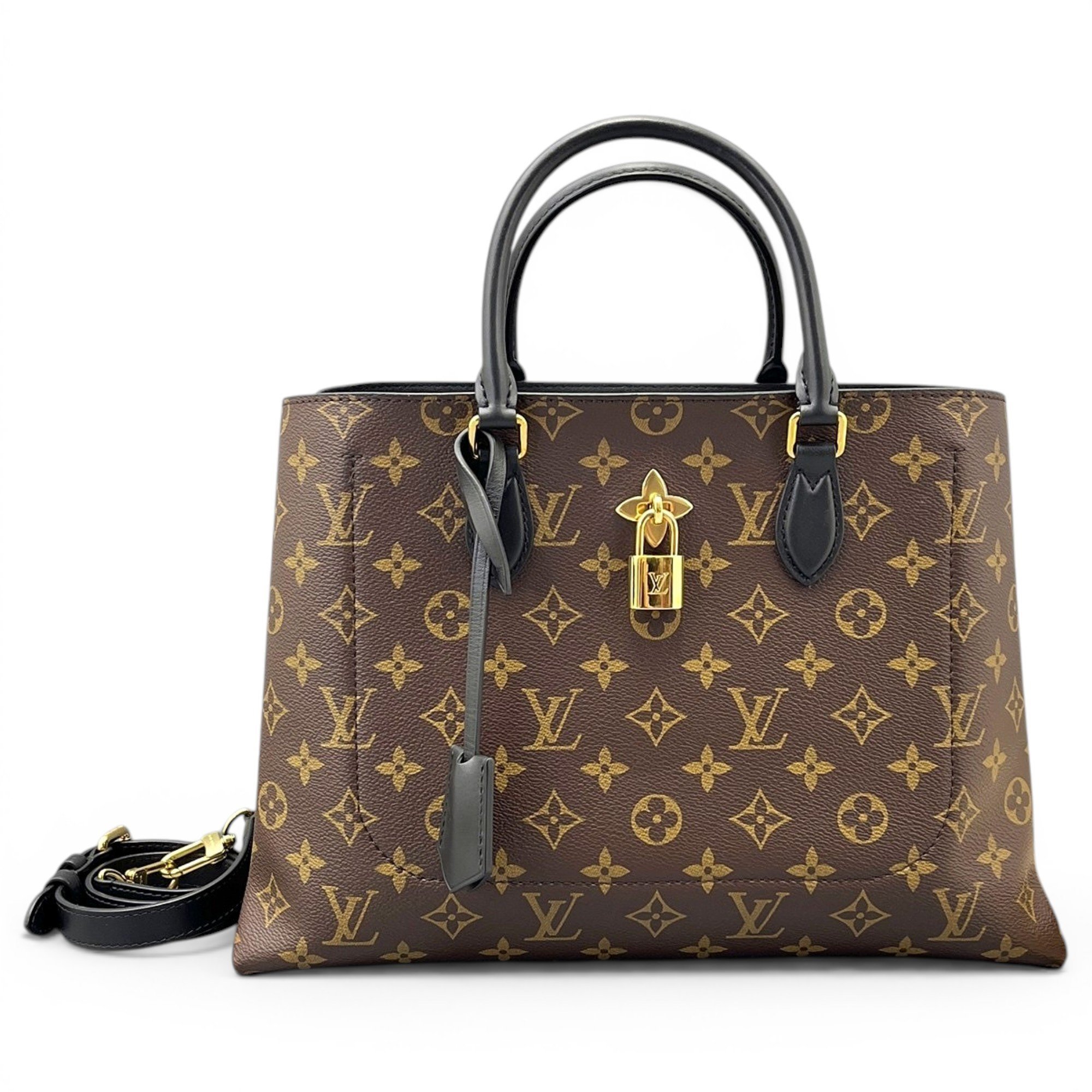 Flower Tote leather handbag