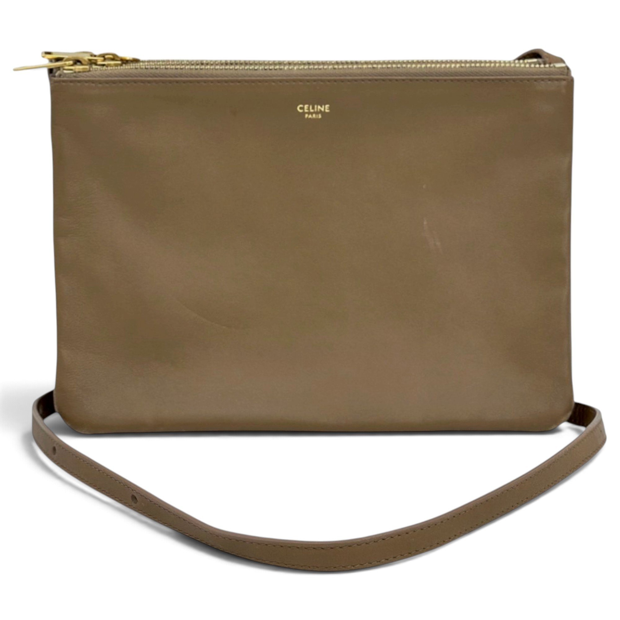 Trio leather crossbody bag
