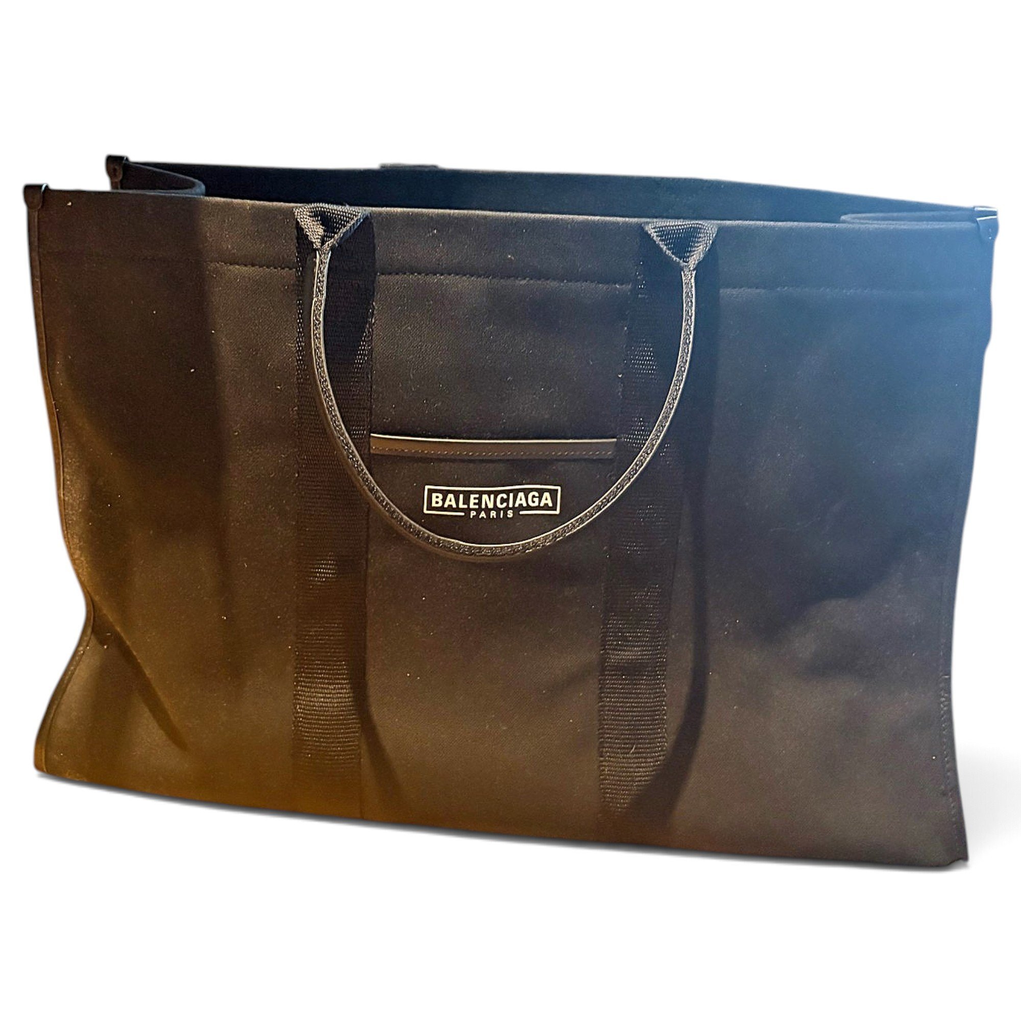 Navy cabas tote