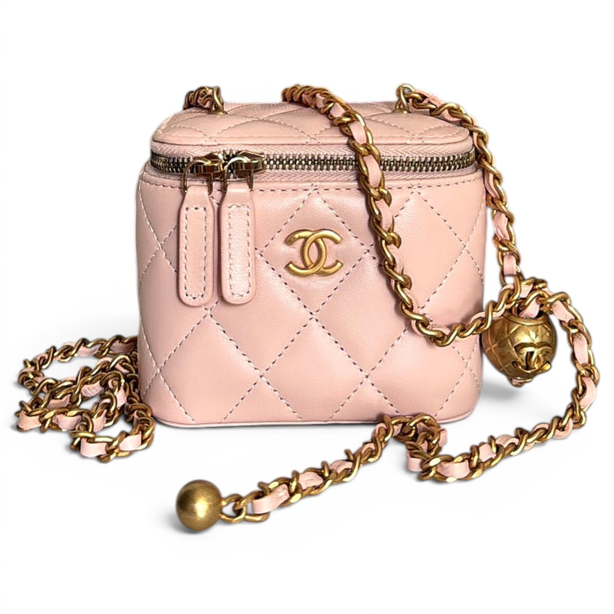 Trendy CC Vanity leather handbag