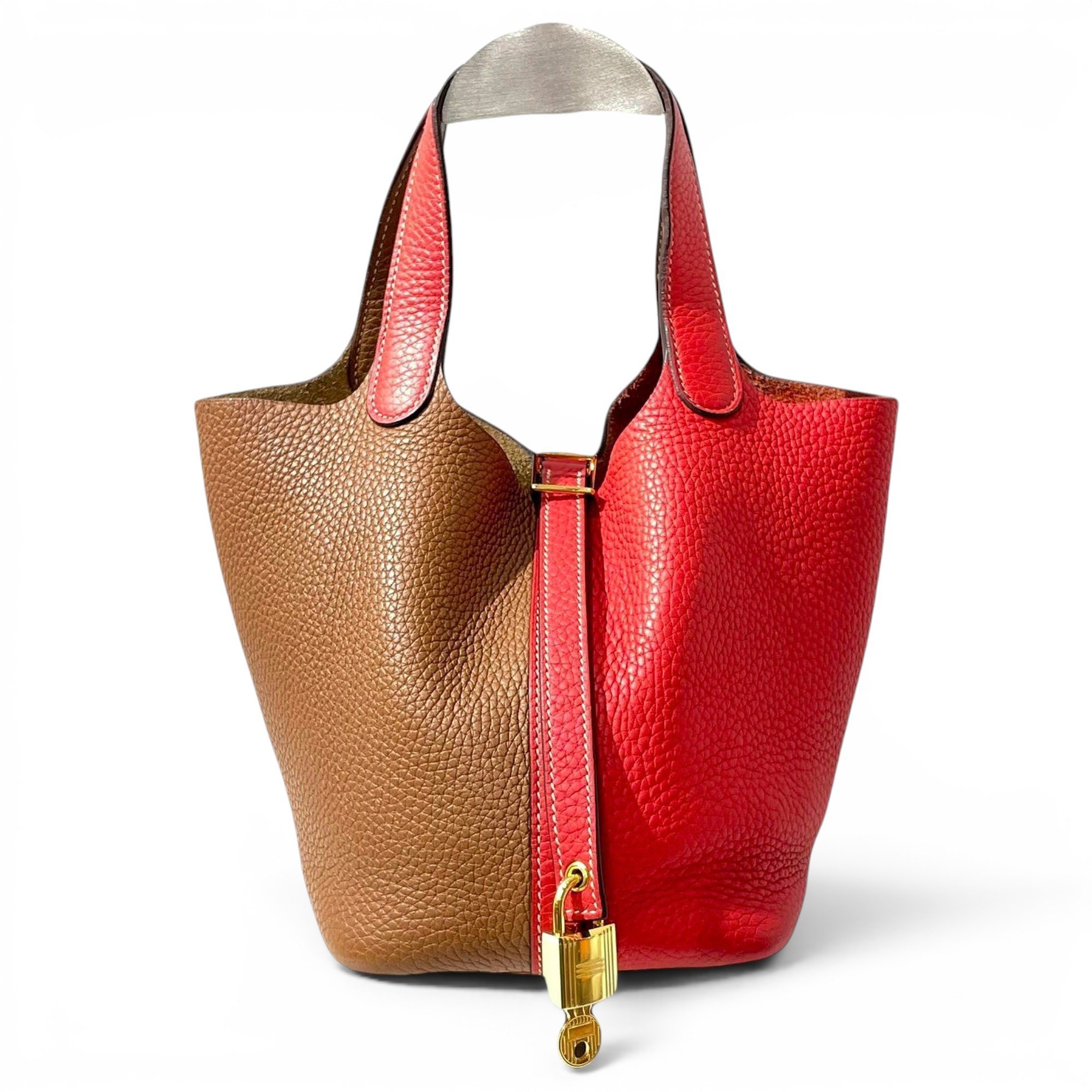 Picotin leather handbag